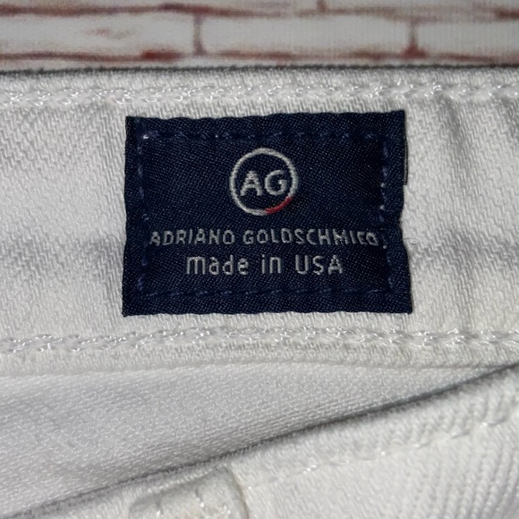 AG The Stevie Slim Straight Jeans in White Sz 25 - Picture 7 of 16